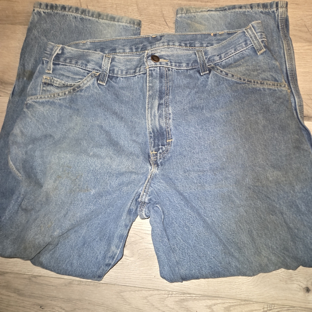 Dickies Men's Light Blue Relaxed Jeans